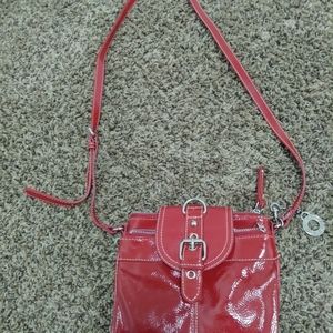 Nine West Red Patent Leather Crossbody